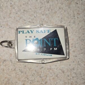 The Point 105.7 FM Keychain Vintage